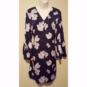 Banana Republic Bell Sleeve Floral Dress